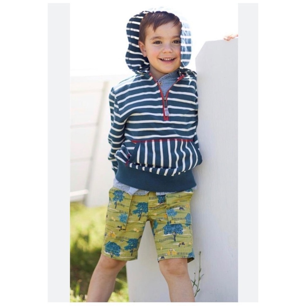 NWT Matilda Jane Joanna Gaines Boys‎ Size 4 Green Farm Don't Fence Me In Shorts